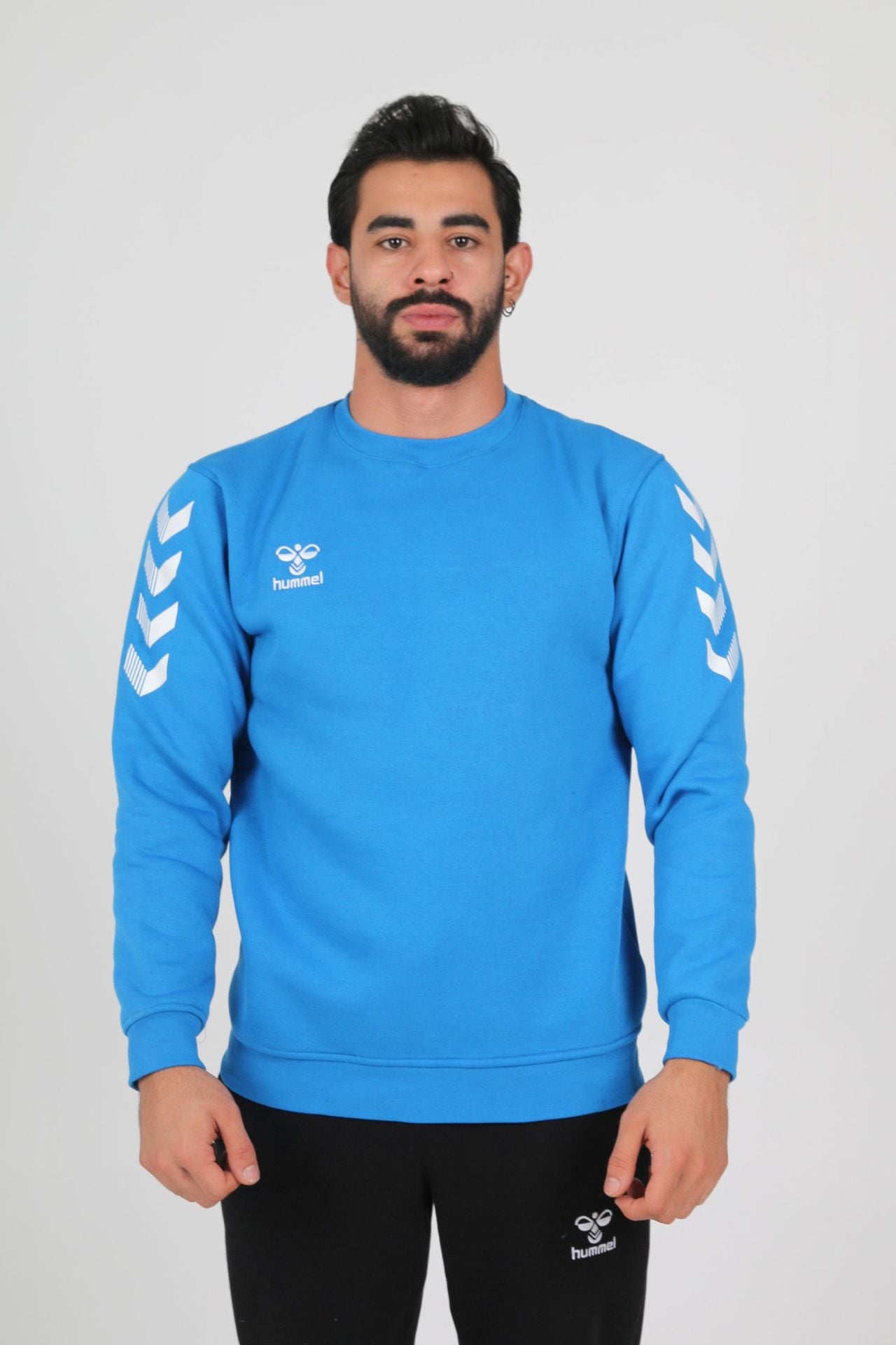Hummel Pamuklu Sweat Sax Mavi Çocuk
