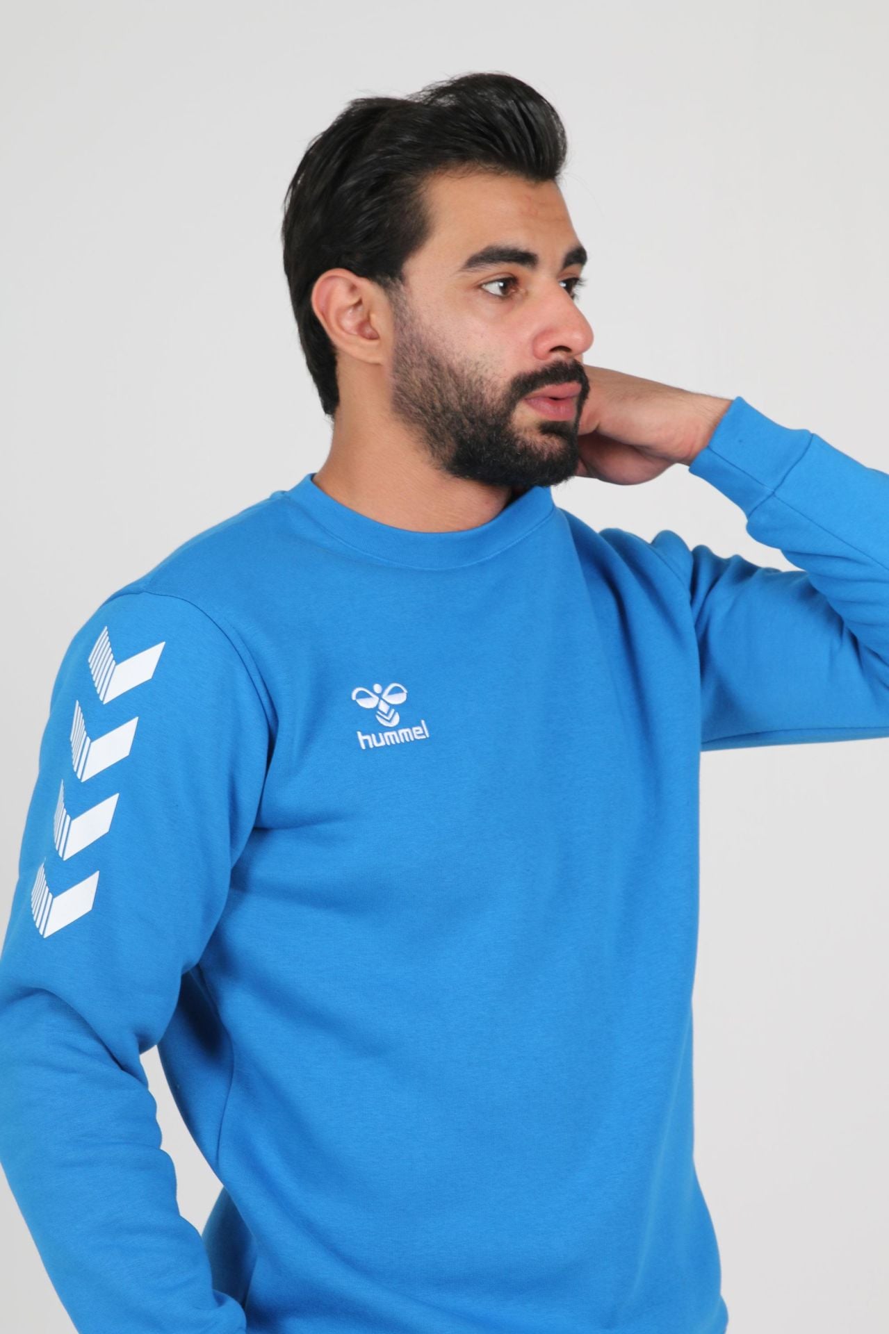 Hummel Pamuklu Sweat Sax Mavi Çocuk
