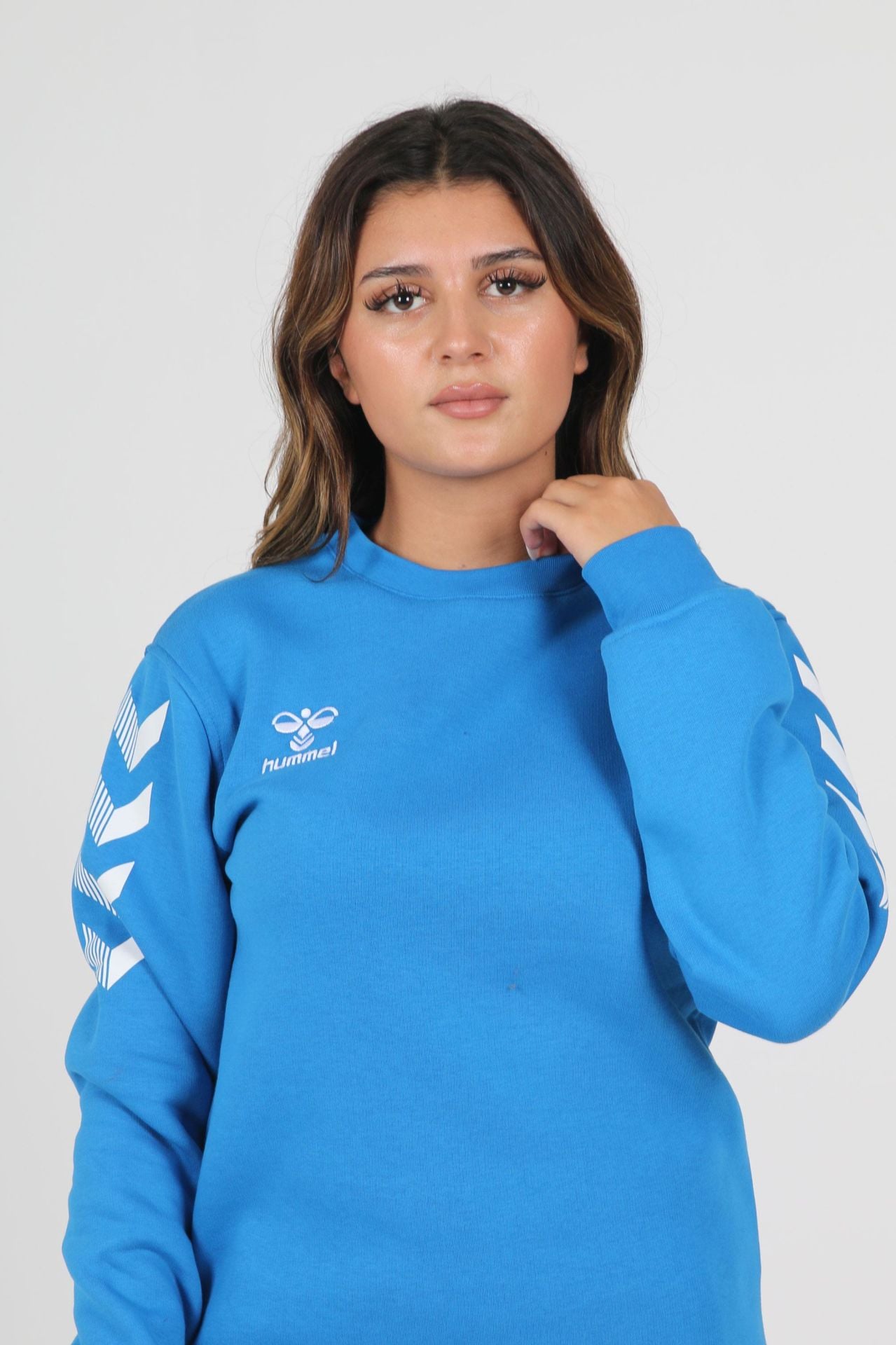 Hummel Pamuklu Sweat Sax Mavi Çocuk