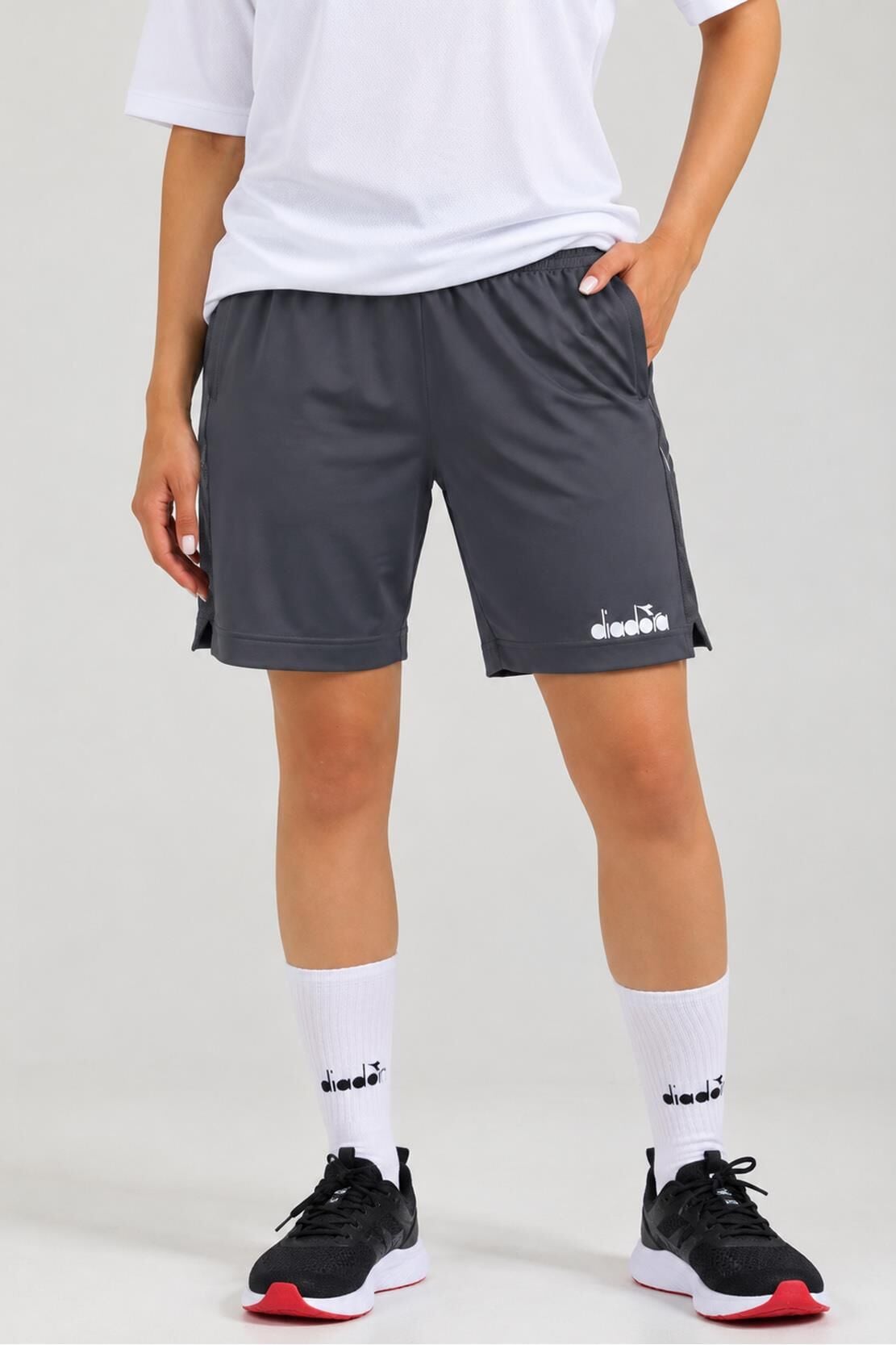 Diadora Düz Antrenman Şortu Siyah