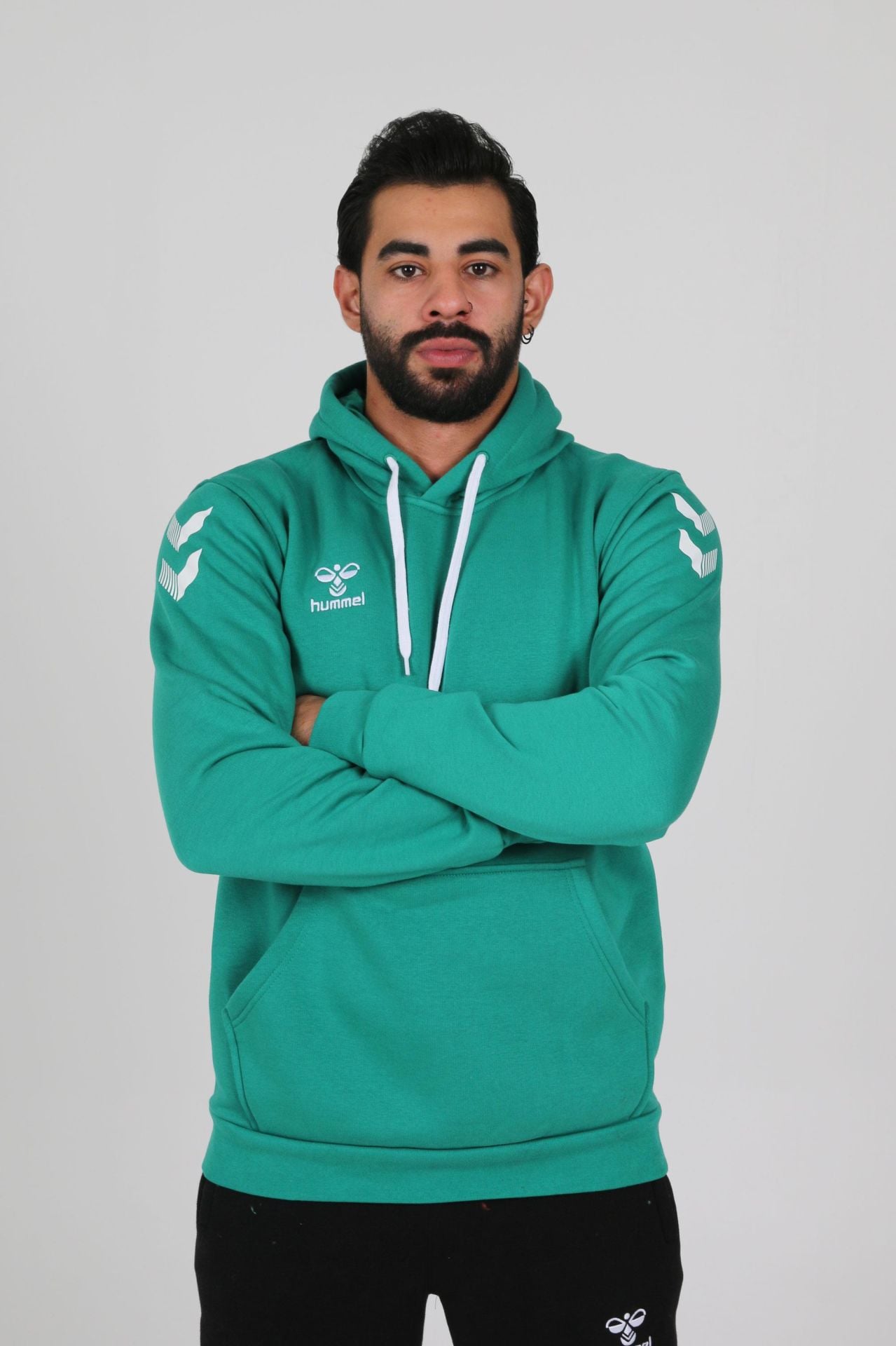 Hummel Armin Pamuklu Hoodie Yeşil