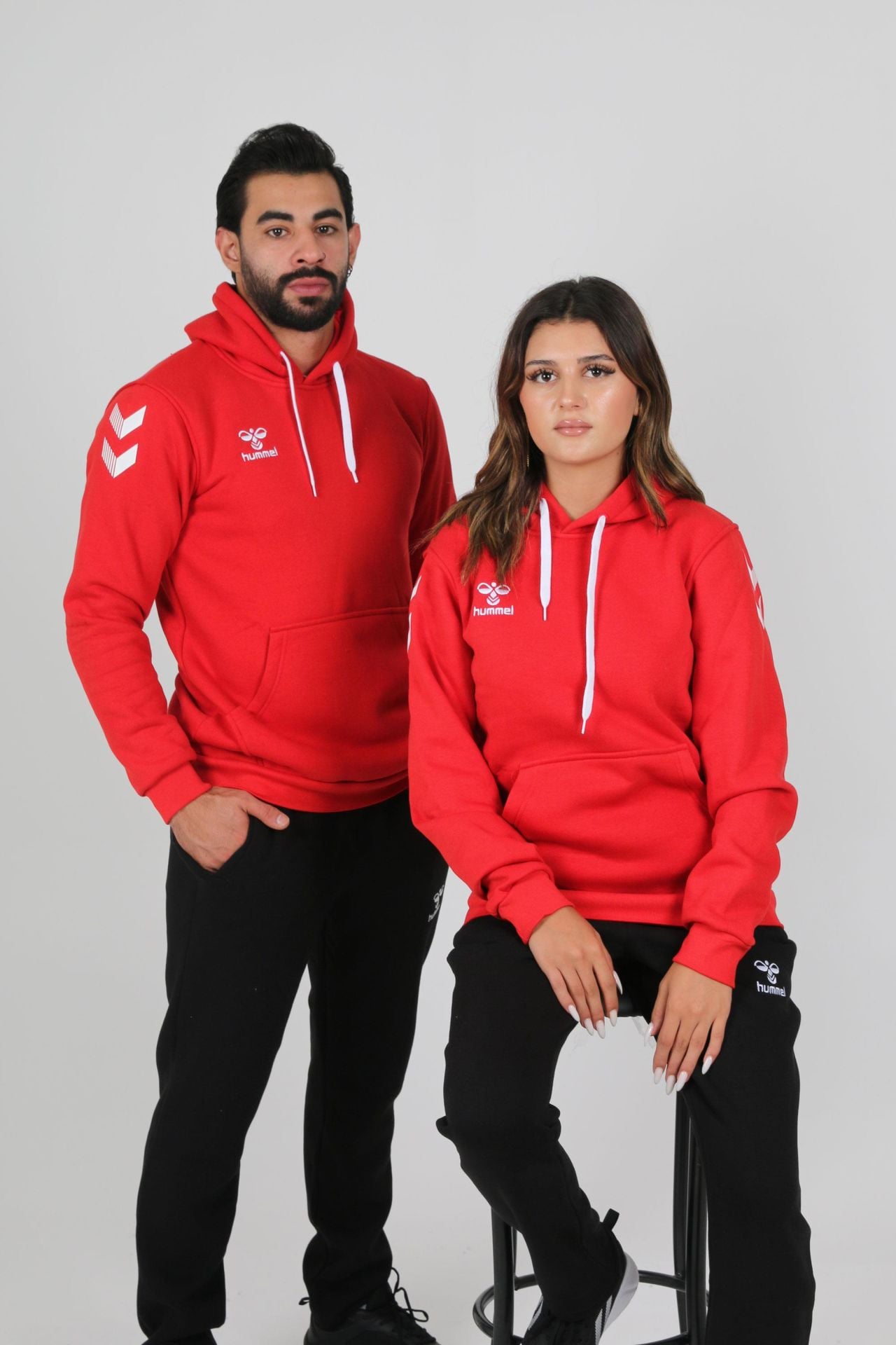 Hummel Armin Pamuklu Hoodie Kırmızı