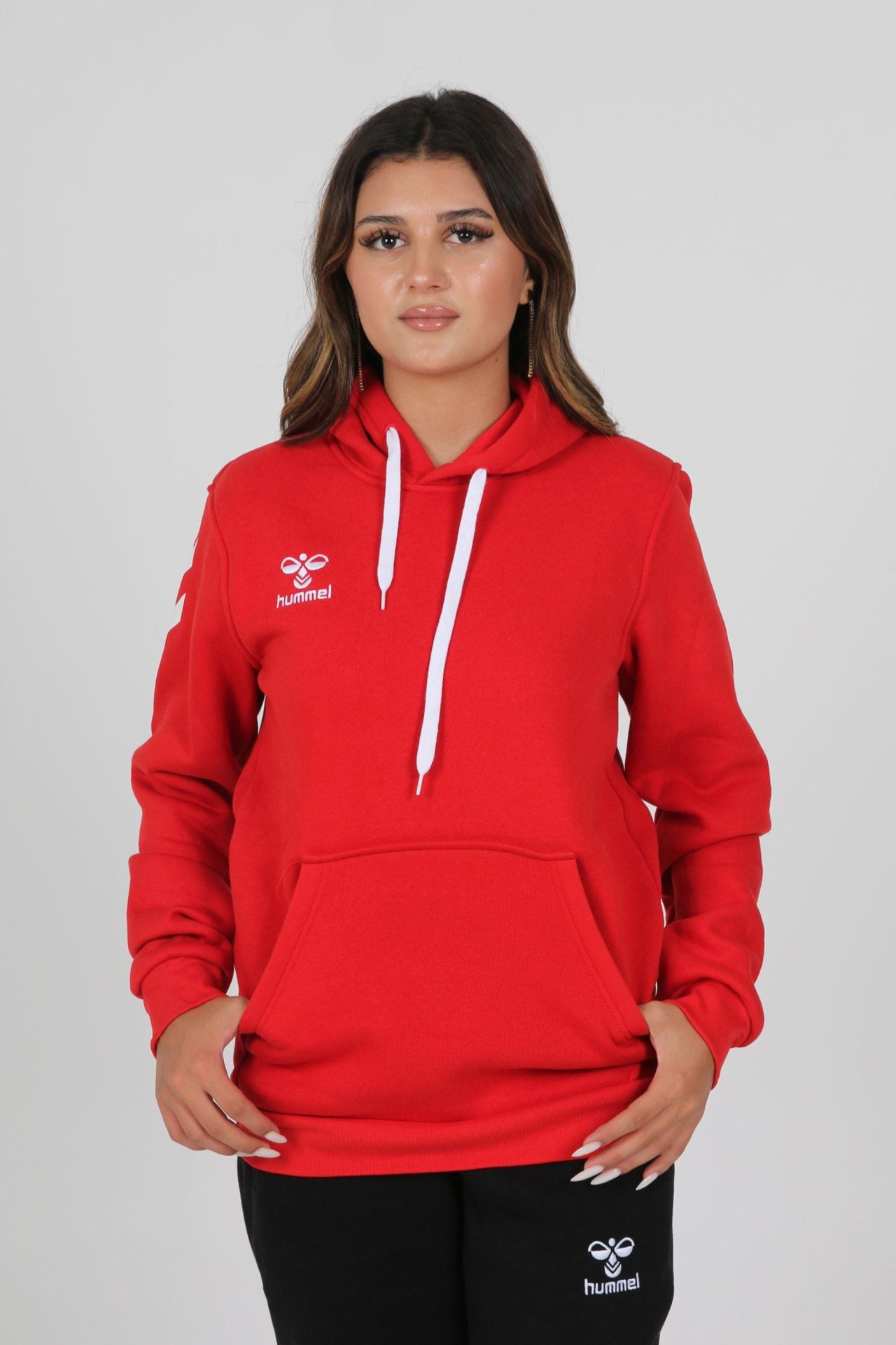 Hummel Armin Pamuklu Hoodie Kırmızı