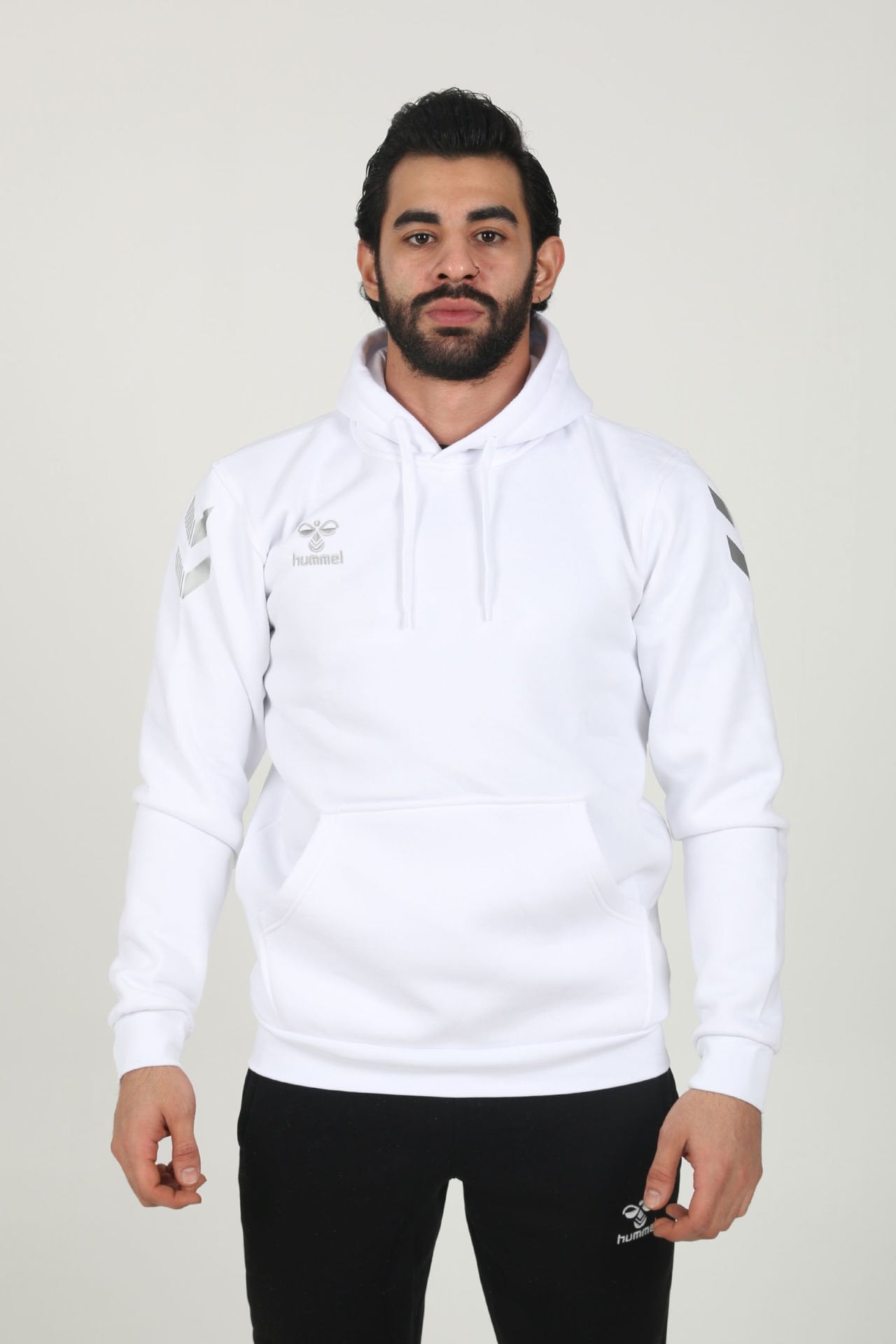 Hummel Armin Pamuklu Hoodie Beyaz