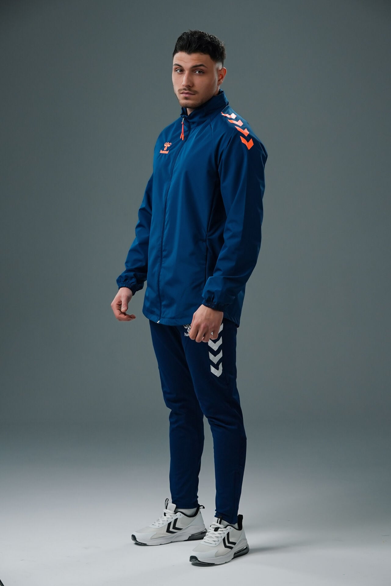 Hummel Line Yağmurluk Lacivert-Turuncu