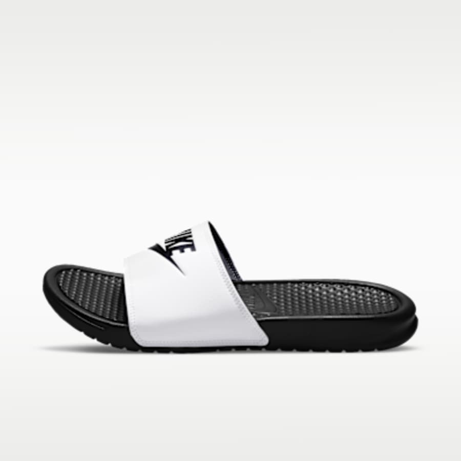 Nike Benassi JDI Erkek Slides - Beyaz Kombin