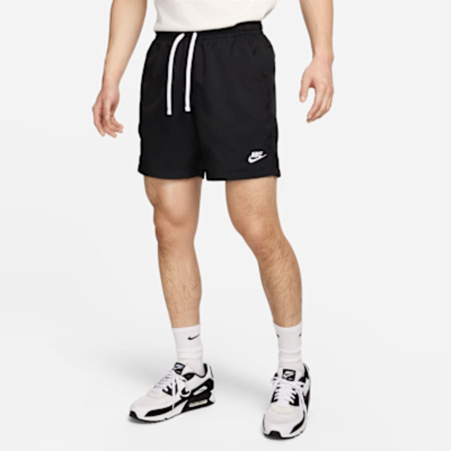 Nike Sportswear Erkek Woven Flow Şort - Siyah Kombin
