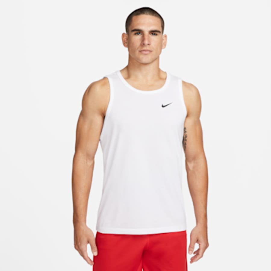Nike Dri-FIT Erkek Training Atlet - Beyaz Kombin