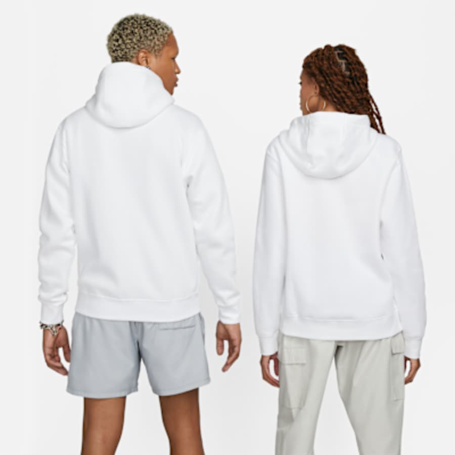 Nike Sportswear Club Fleece Erkek Full-Zip Sweatshirt - Beyaz Kombin