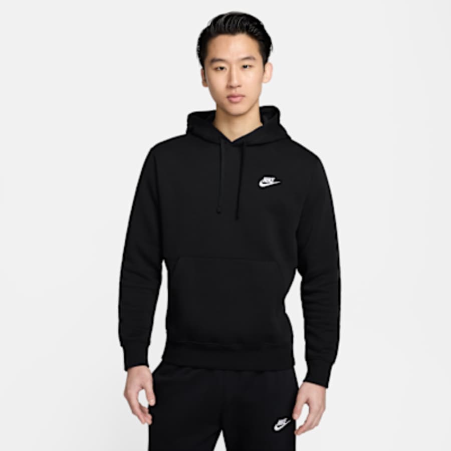 Nike Sportswear Club Fleece Pullover Sweatshirt - Siyah