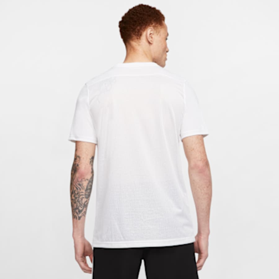 Nike Dri-FIT Park 7 JBY Erkek Soccer Forma - Beyaz Kombin