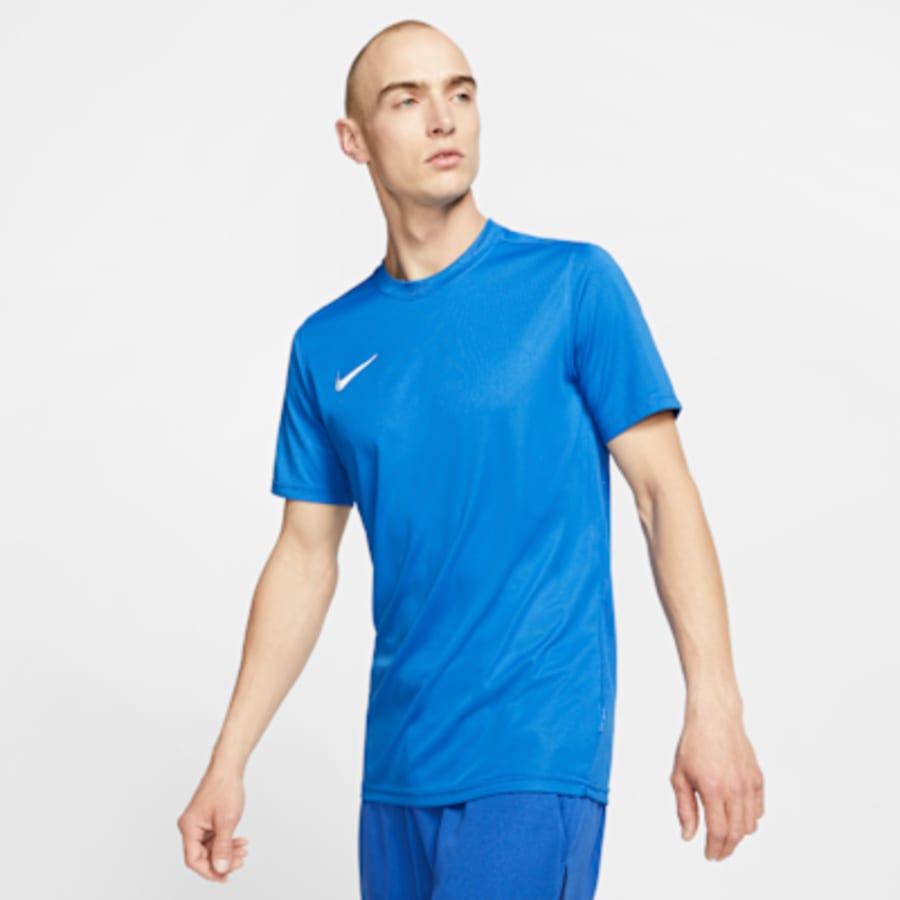 Nike Dri-FIT Park 7 JBY Erkek Soccer Forma - Saks Mavi Kombin