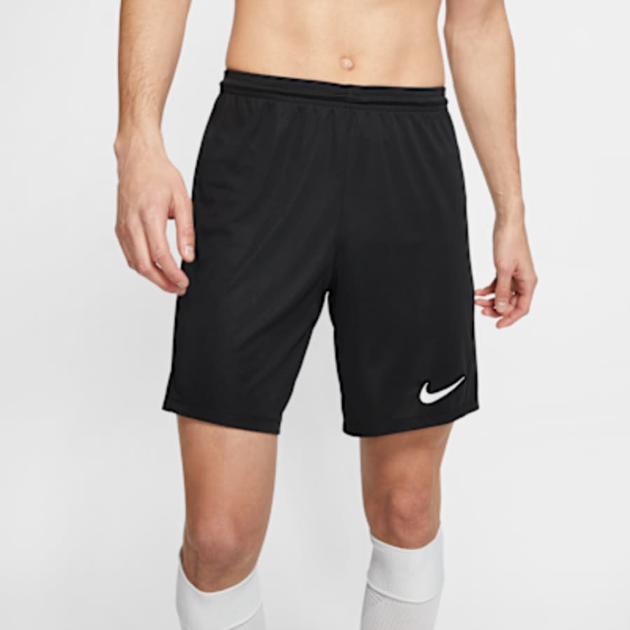 Nike Dri-FIT Park 3 Erkek Knit Soccer Şort - Siyah Kombin