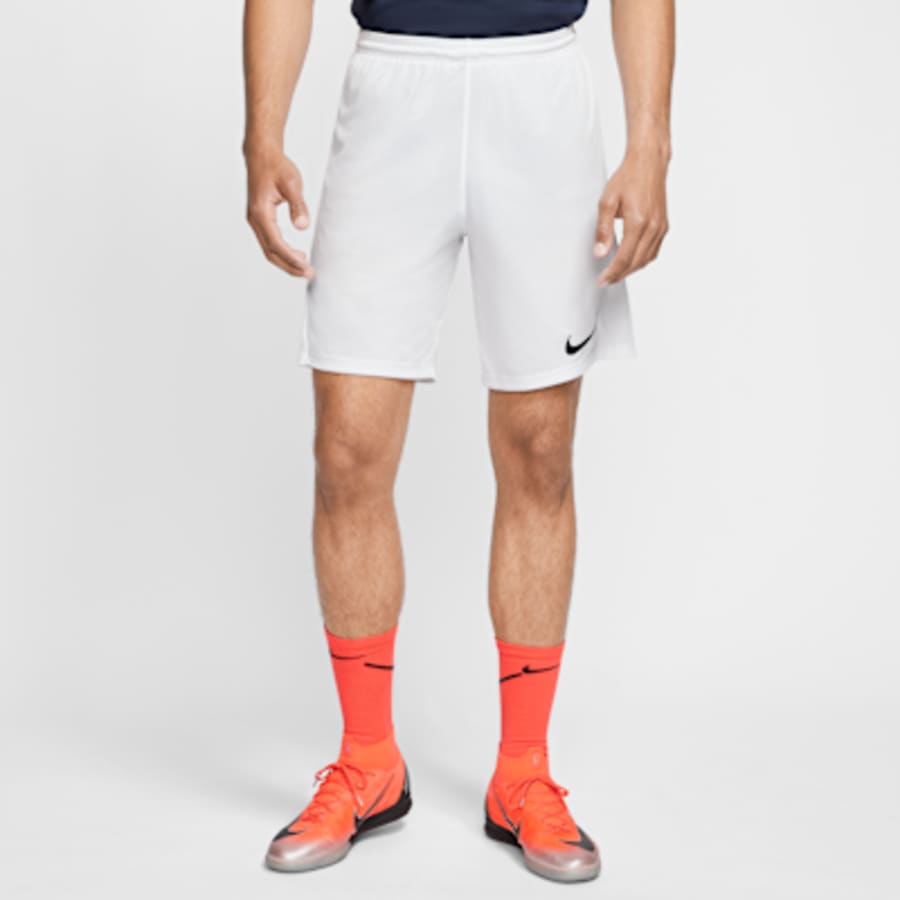 Nike Dri-FIT Park 3 Erkek Knit Soccer Şort - Beyaz Kombin
