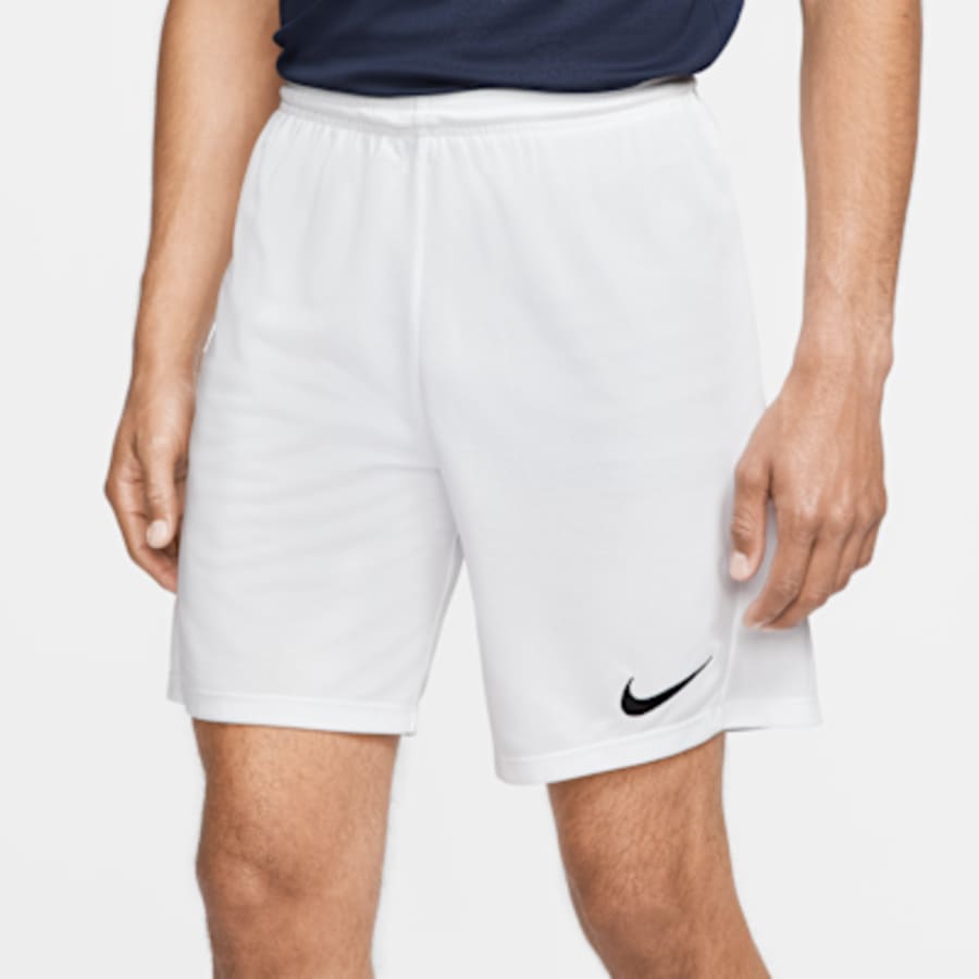 Nike Dri-FIT Park 3 Erkek Knit Soccer Şort - Beyaz Kombin