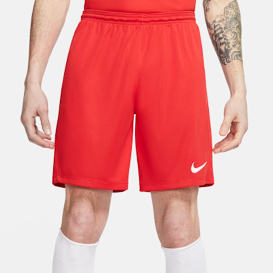 Nike Dri-FIT Park 3 Erkek Knit Soccer Şort - Kırmızı Kombin