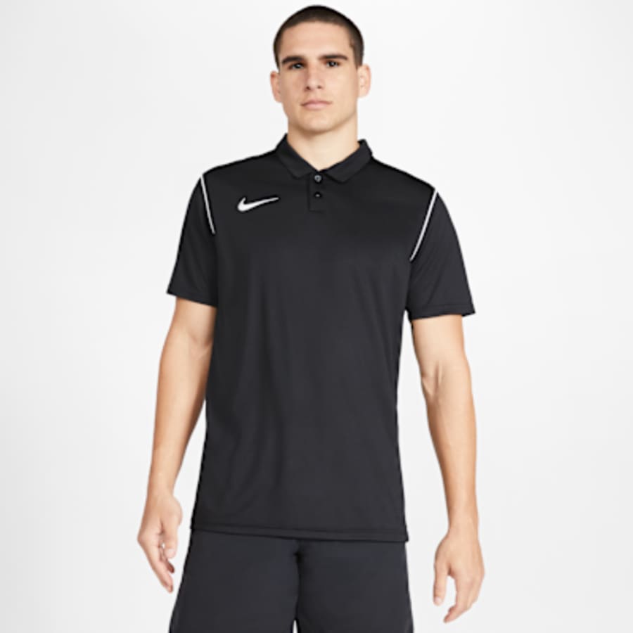 Nike Dri-FIT Park Erkek Soccer Polo - Siyah Kombin
