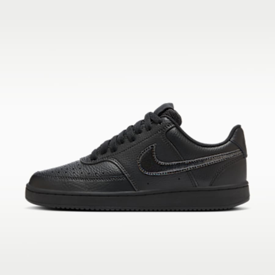 Nike Court Vision Low Kadın Ayakkabı - Siyah