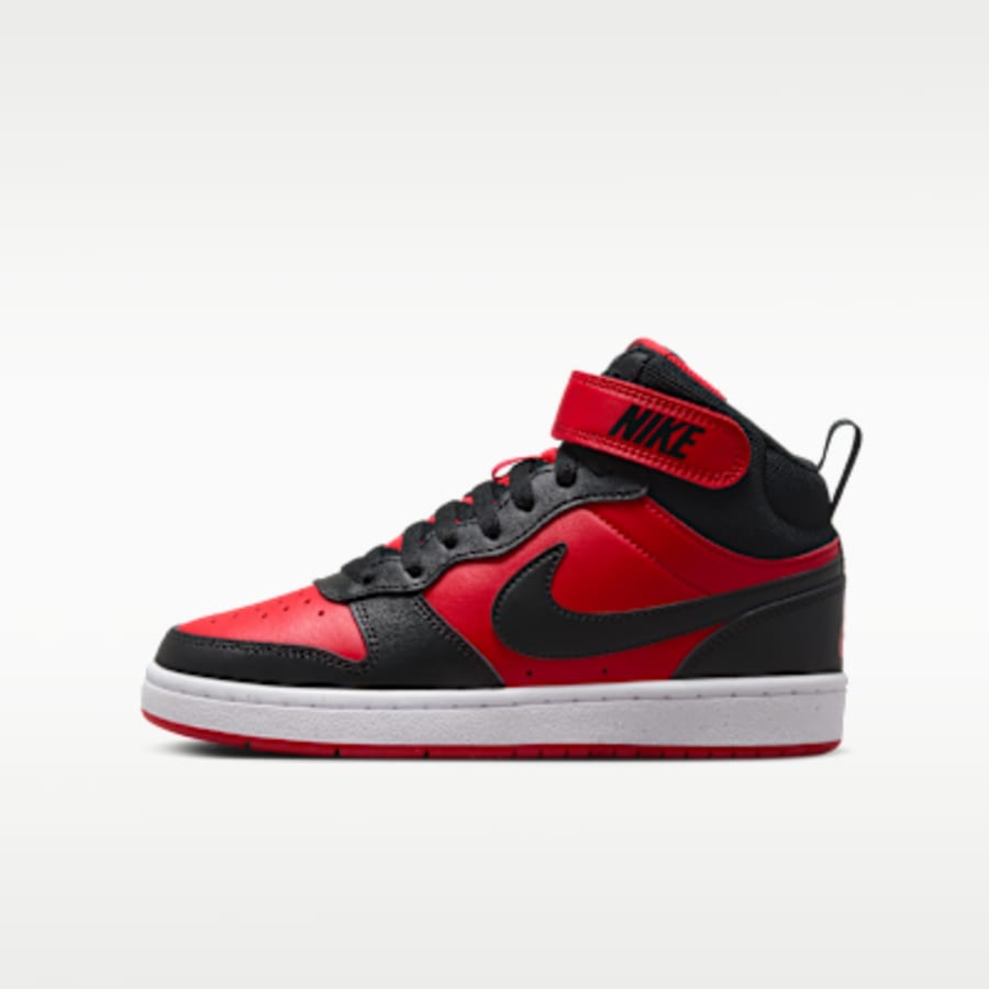 Nike Court Borough Mid 2 Çocuk Sneaker - Kırmızı Kombin
