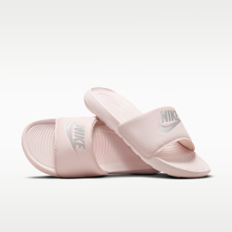 Nike Victori One Kadın Slides - Pembe Kombin