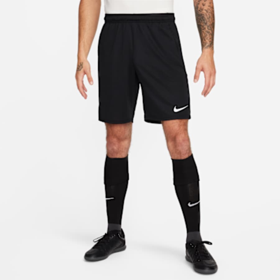 Nike Dri-FIT Park Erkek Knit Soccer Şort - Siyah Kombin