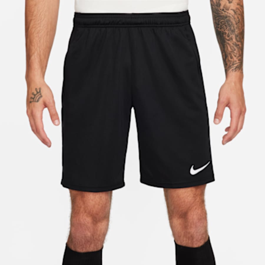 Nike Dri-FIT Park Erkek Knit Soccer Şort - Siyah Kombin