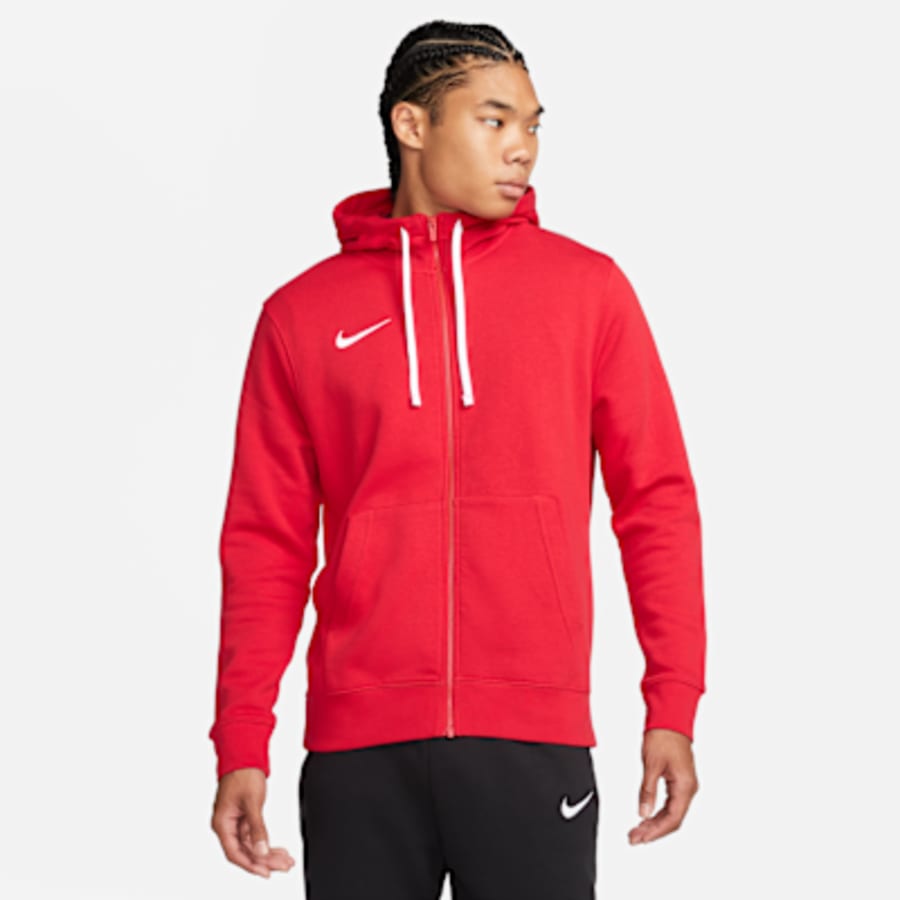 Nike Park Erkek Fleece Full-Zip Soccer Sweatshirt - Kırmızı Kombin