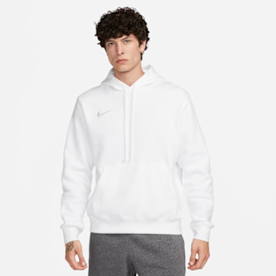 Nike Park Erkek Fleece Pullover Soccer Sweatshirt - Beyaz Kombin