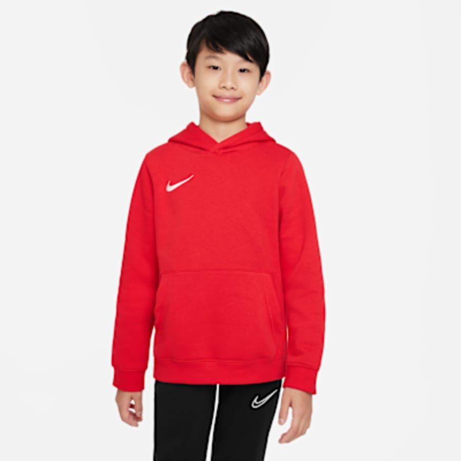 Nike Park Çocuk Fleece Pullover Soccer Sweatshirt - Kırmızı