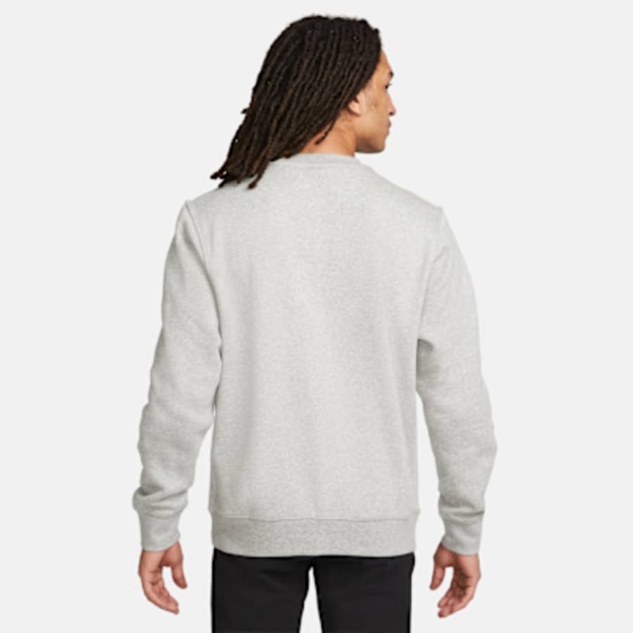 Nike Park Erkek Fleece Soccer Crew - Gri Melanj