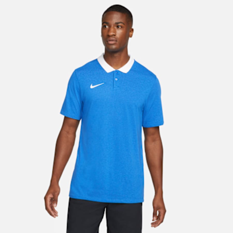 Nike Dri-FIT Park Erkek Soccer Polo - Saks Mavi Kombin