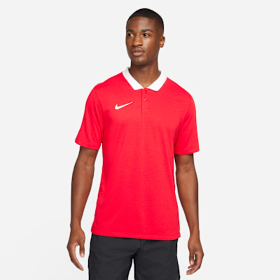 Nike Dri-FIT Park Erkek Soccer Polo - Kırmızı Kombin
