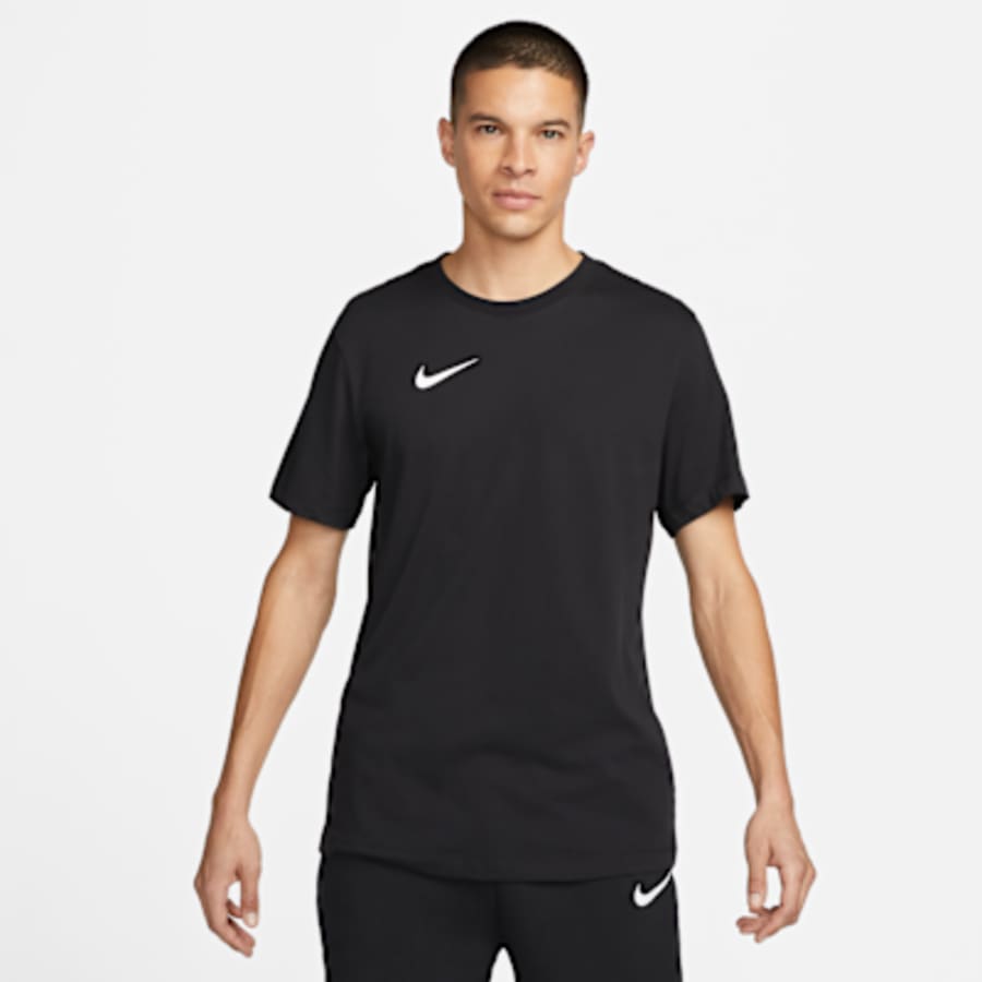 Nike Dri-FIT Park Erkek Soccer Tişört - Siyah Kombin