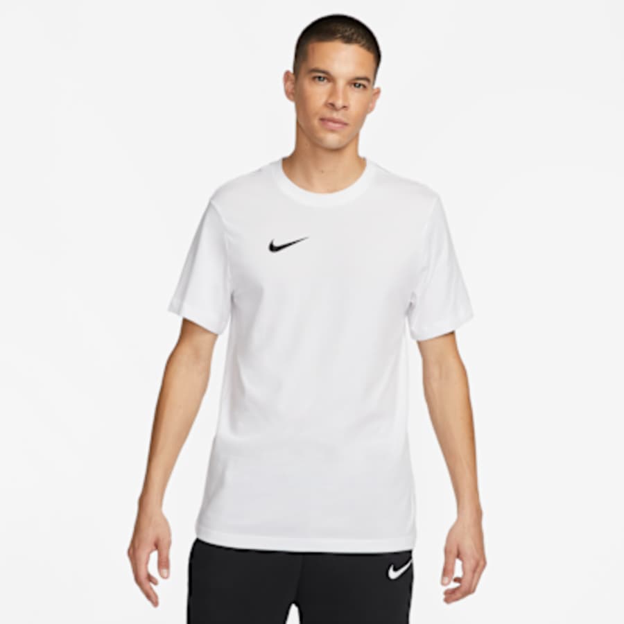 Nike Dri-FIT Park Erkek Soccer Tişört - Beyaz Kombin