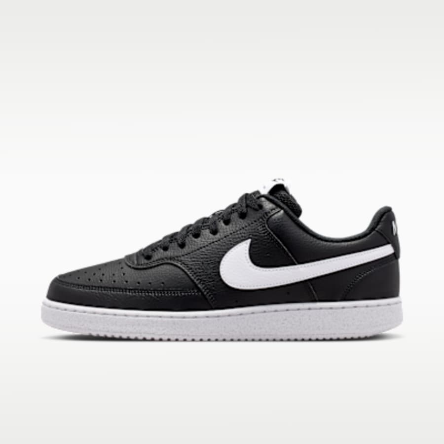 Nike Court Vision Low Next Nature Erkek Ayakkabı - Siyah Kombin