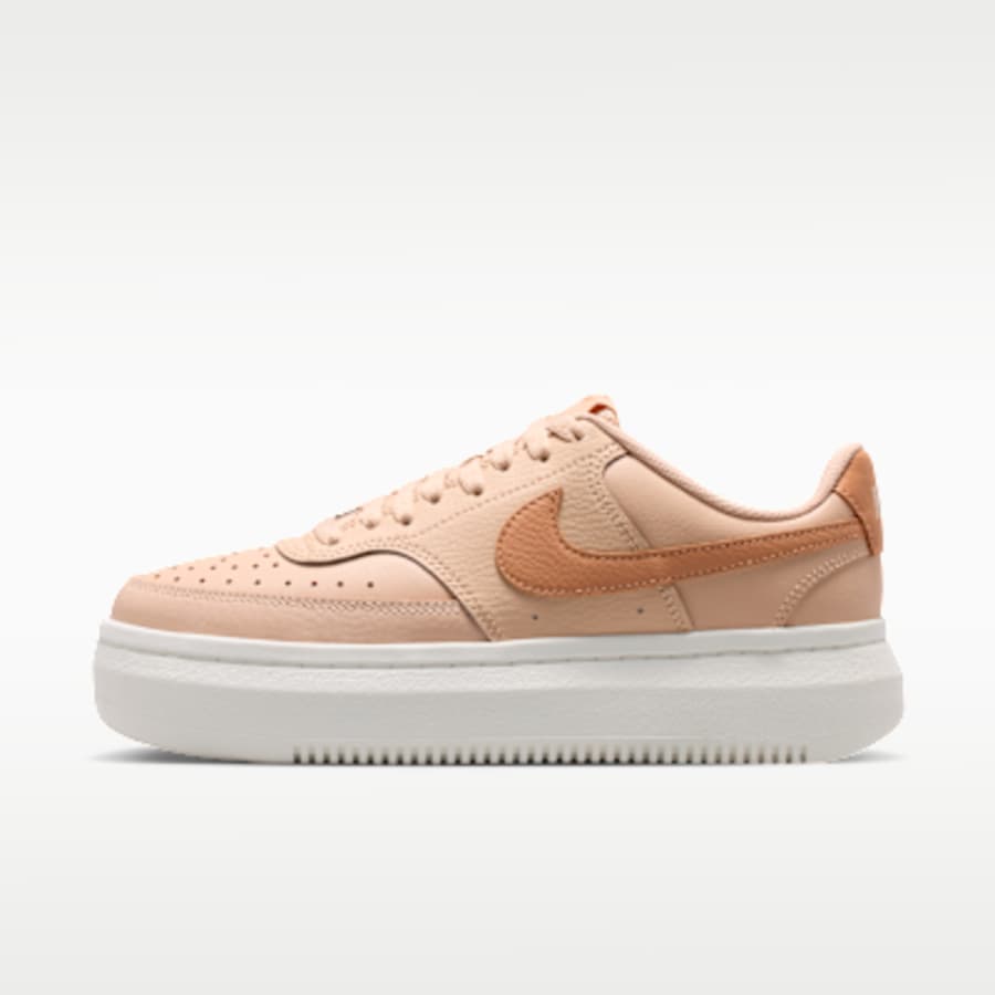 Nike Court Vision Alta Kadın Sneaker - Krem