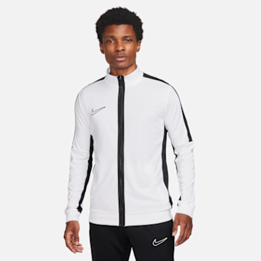 Nike Dri-FIT Academy Erkek Knit Soccer Track Mont (Stock) - Beyaz
