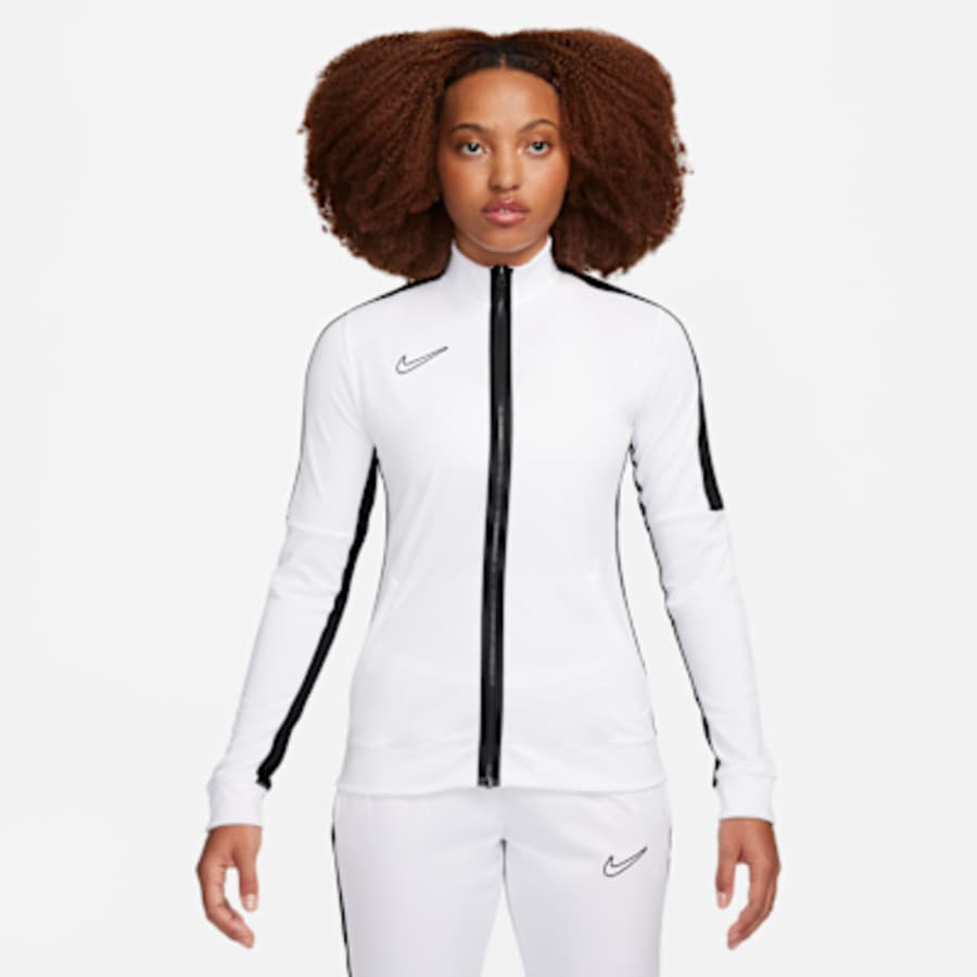 Nike Dri-FIT Academy Kadın Knit Soccer Track Mont (Stock) - Beyaz