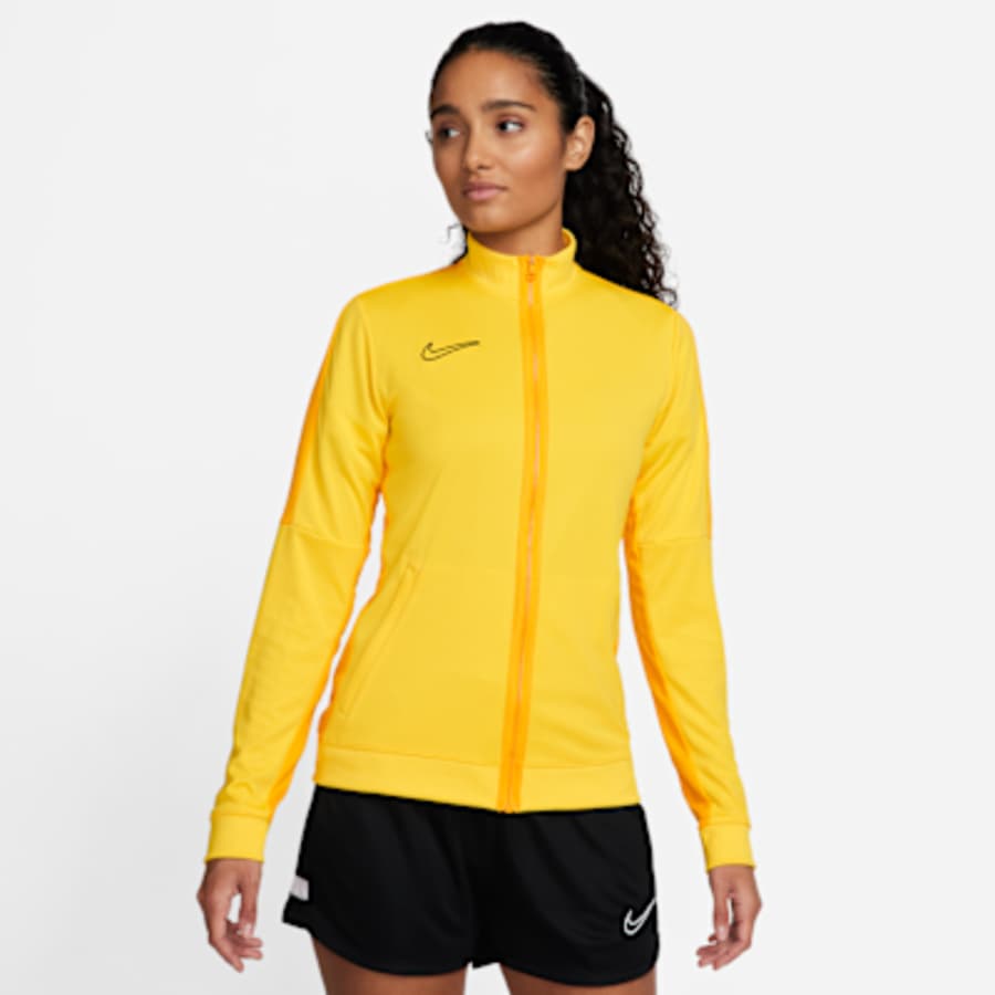 Nike Dri-FIT Academy Kadın Knit Soccer Track Mont (Stock) - Sarı/Altın