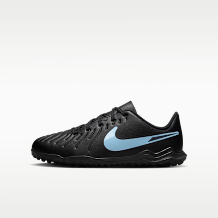 Nike Jr. Tiempo Legend 10 Club Little/Çocuk Turf Low-Top Soccer Ayakkabı - Siyah
