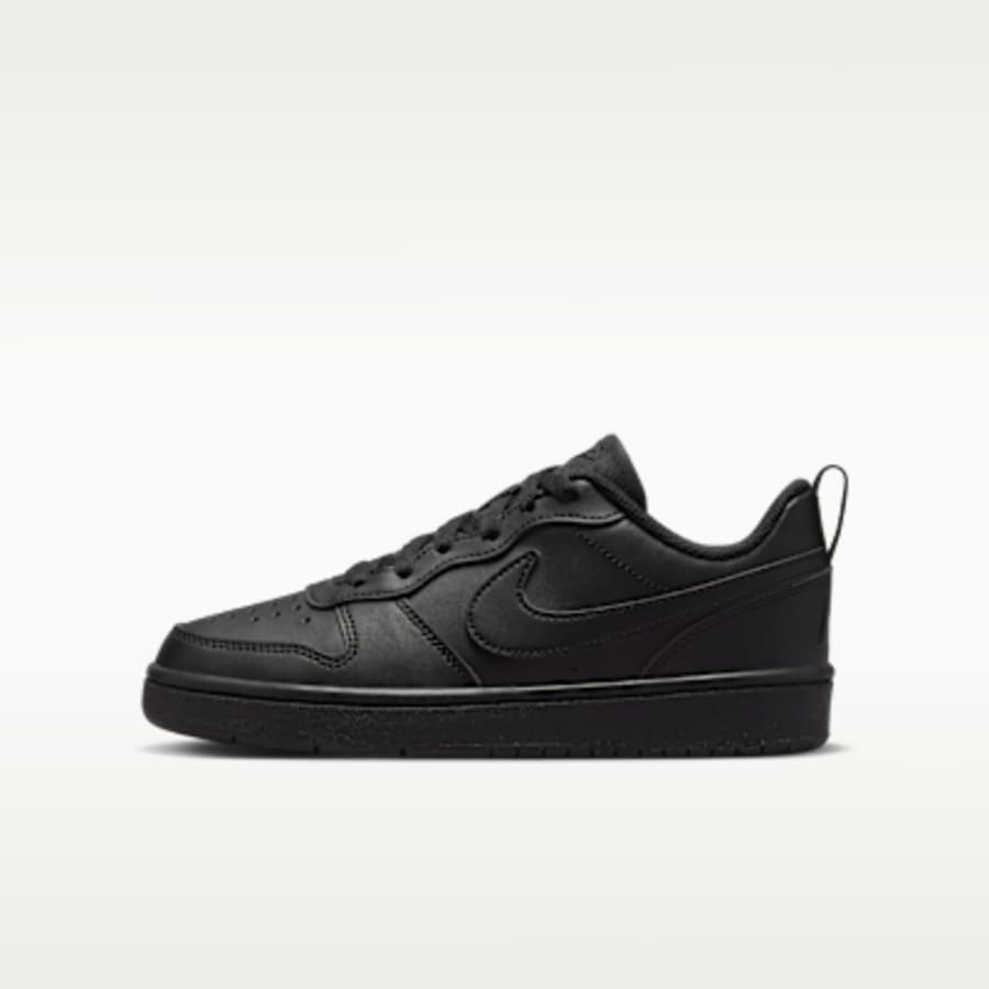Nike Court Borough Low Recraft Çocuk Ayakkabı - Siyah