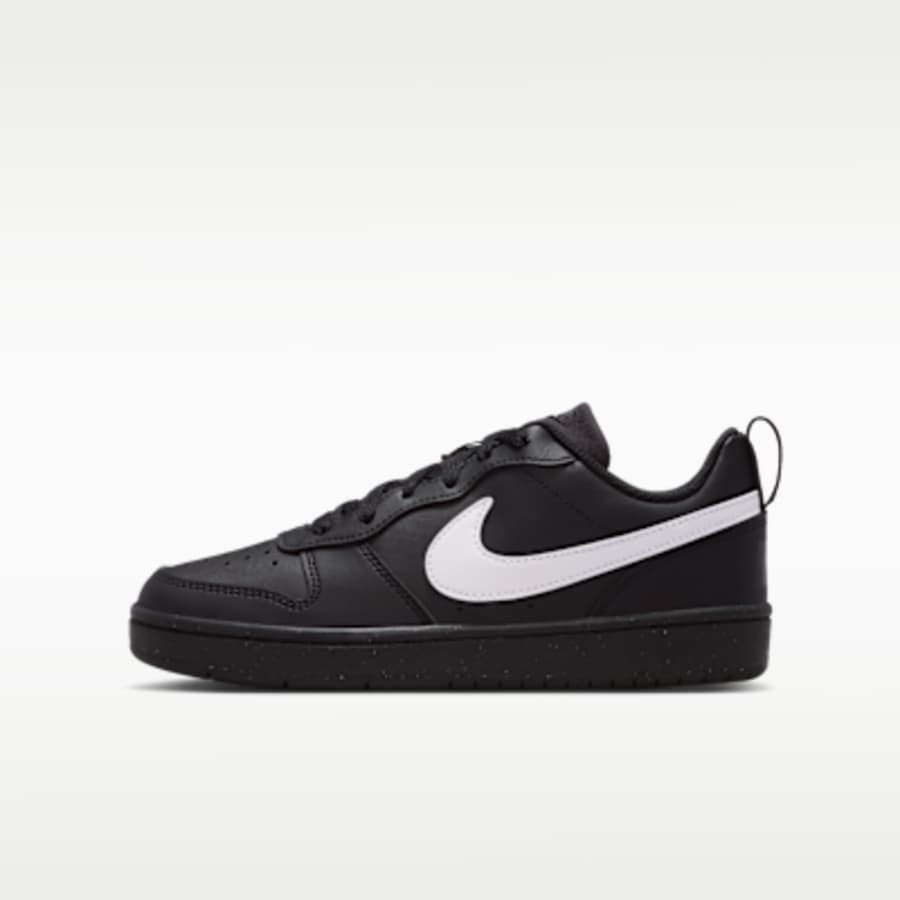 Nike Court Borough Low Recraft Çocuk Sneaker - Siyah Kombin