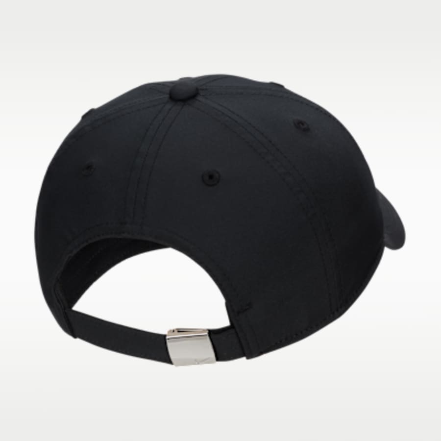 Nike Dri-FIT Club Kids' Unstructured Metal Swoosh Cap - Siyah Kombin