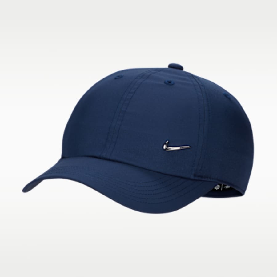 Nike Dri-FIT Club Kids' Unstructured Metal Swoosh Cap - Lacivert Kombin