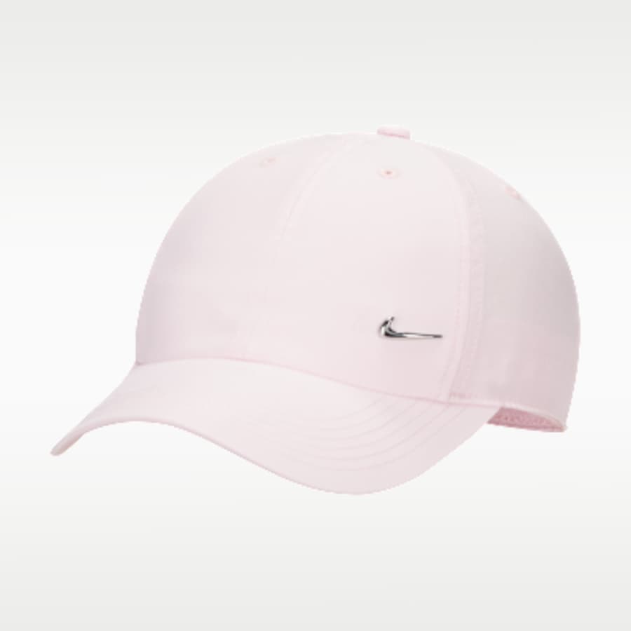 Nike Dri-FIT Club Kids' Unstructured Metal Swoosh Cap - Pembe Kombin