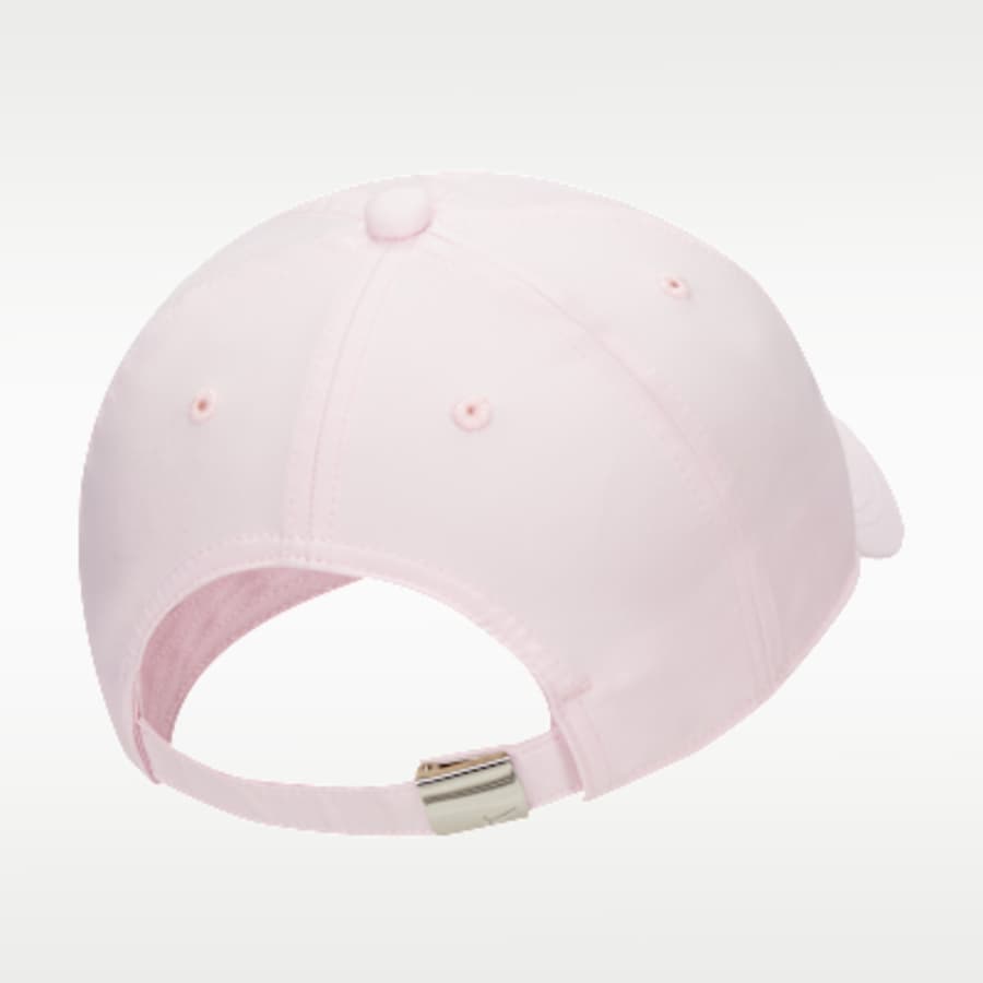 Nike Dri-FIT Club Kids' Unstructured Metal Swoosh Cap - Pembe Kombin