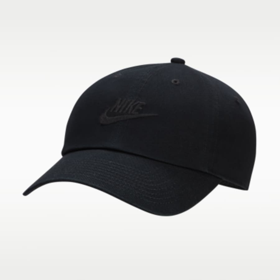 Nike Club Unstructured Futura Wash Cap - Siyah