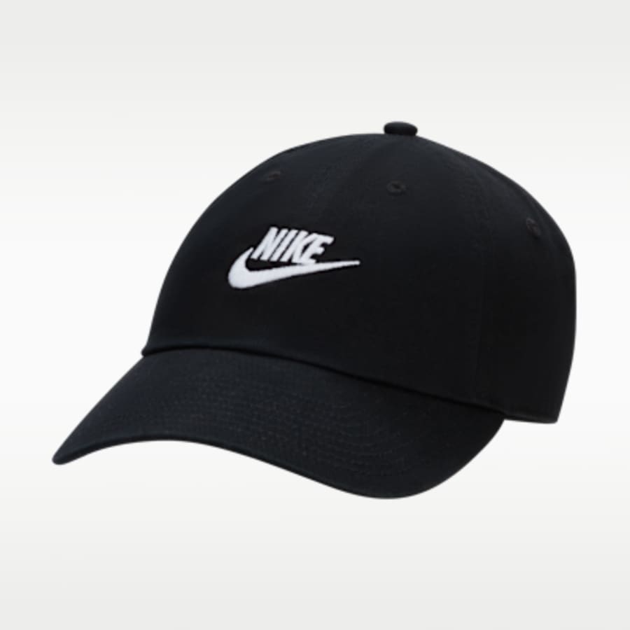 Nike Club Unstructured Futura Wash Cap - Siyah Kombin