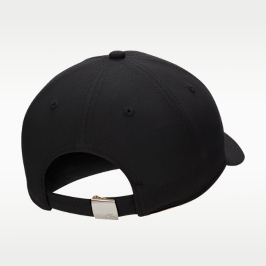 Nike Dri-FIT Club Structured Metal Logo Cap - Siyah Kombin