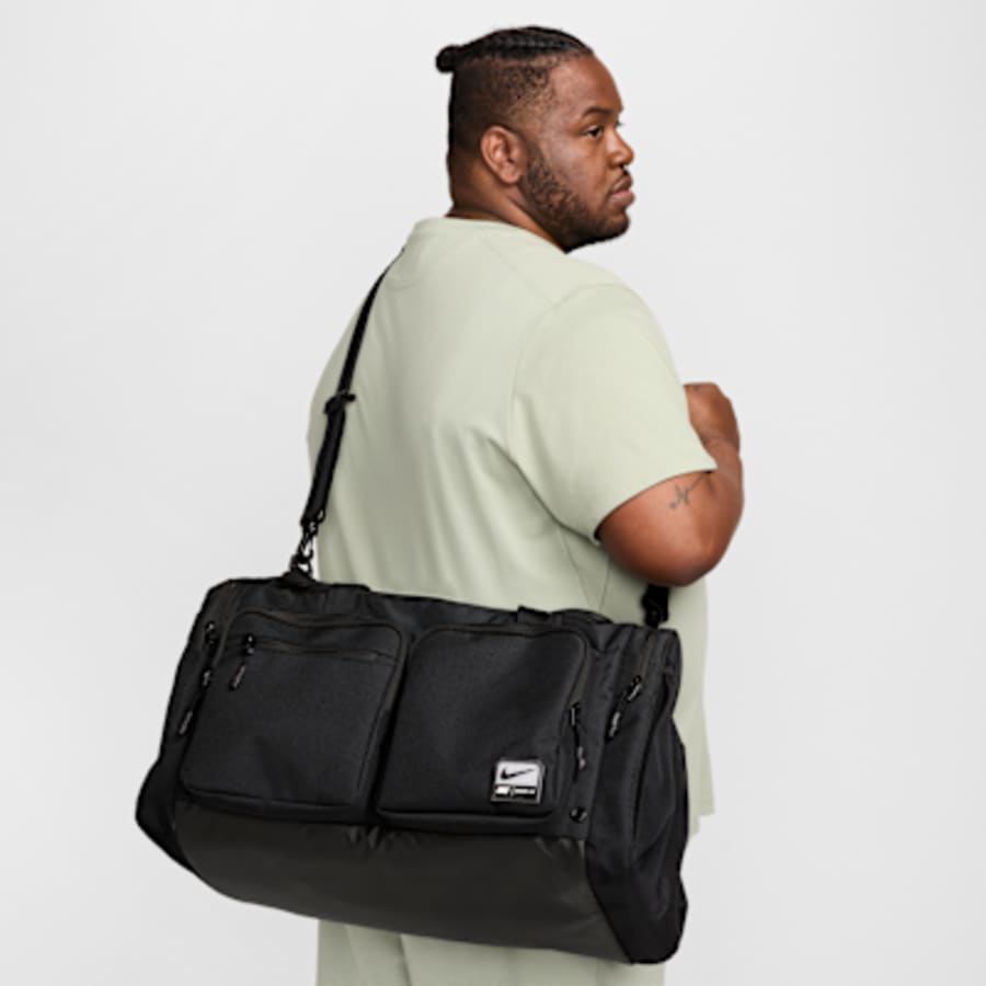 Nike Utility Power 2.0 Duffel Bag (Medium, 51L) - Siyah Kombin